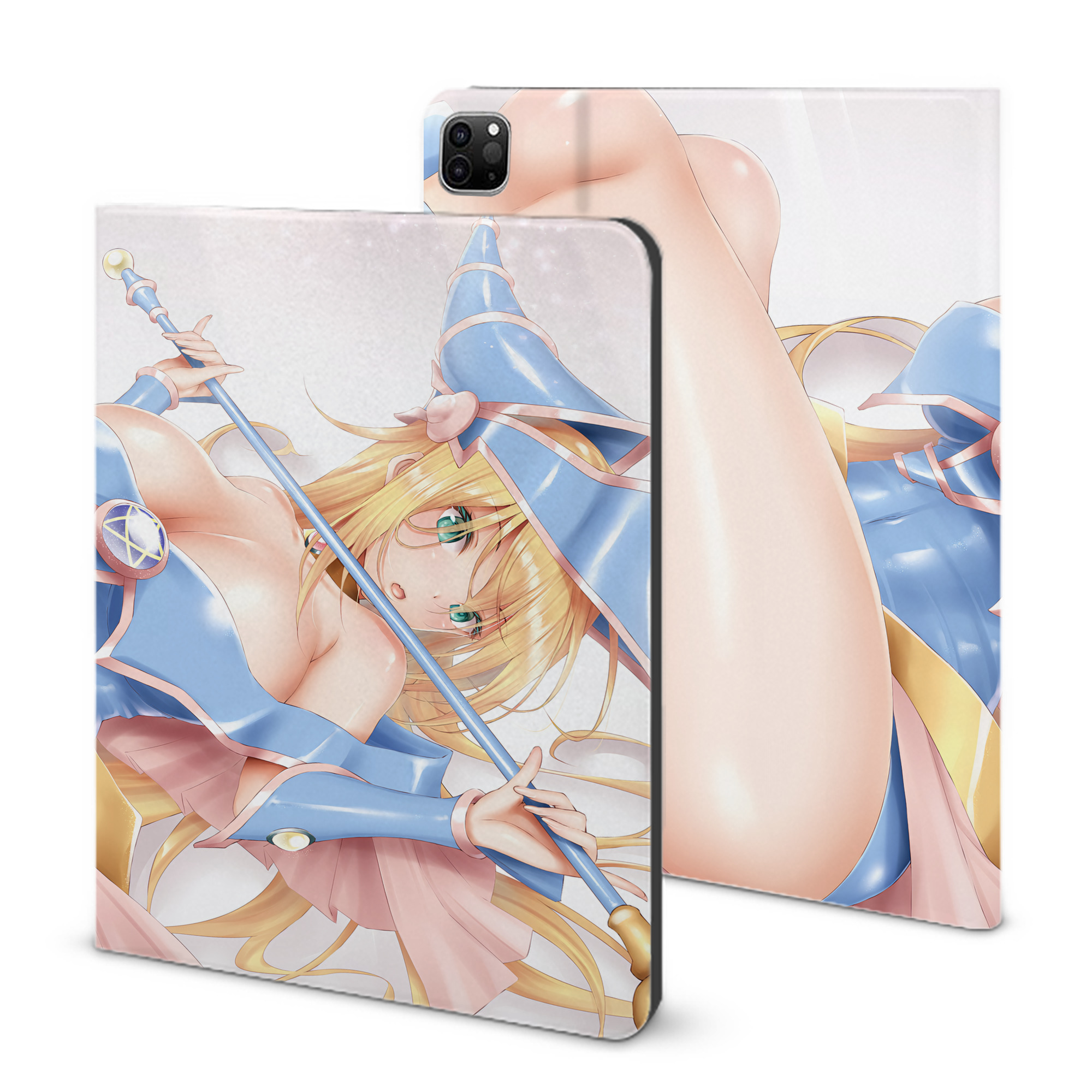 （画像用） 遊☆戯☆王 Yu-Gi-Oh! IPad ケース ブック型 PUレザー TPU 耐衝撃 軽量 薄型 ペン収納なし 全面保護 IPad 各モデル対応